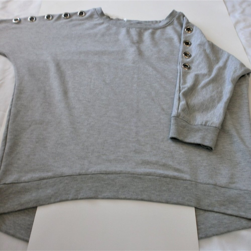 Sweatshirt Project Rivet details, Light Grey, S